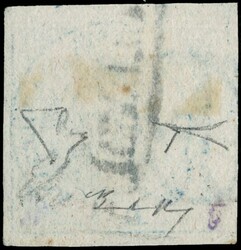 1860 - 1/2 t blue 'Trinacria', very well margined with 'BT' watermark ...