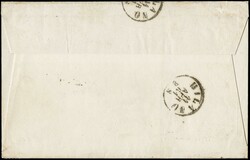 1861 - 1gr black grey on cover 'MILANO 11 APR 61' to city. Extremely ...