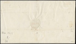 1858 - 2 gr carmine, 1st plate, horizontal pair, cancelled on arrival ...
