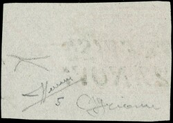 1850 - 15c rose, 2nd type, 1st subtype, 3rd plate, with large sheet ...