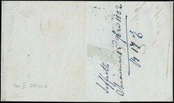 1850 - 15c rose, 2nd type, 3rd plate, strip of three from 'CHIAVENNA ...