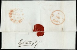 1840 - Great Britain: 2d blue, pos.F-I, canceled red maltese cross on ...