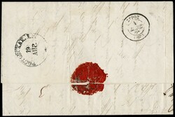 1868 - Large Hermes Heads, Russia 1k, 3k and 10k, strip of three, ...