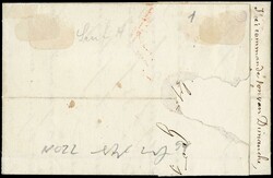 1845 - Switzerland - Geneva: large eagle, black on green 5c canceled ...