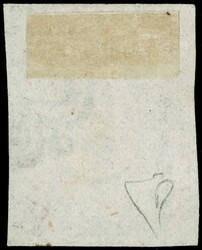 1843 - Switzerland - Zurich: black 6rp with vertical red lines, II ...