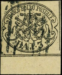 1852 - PAPAL STATES: lot of 15 copies of the 1st issue, new and used, ...