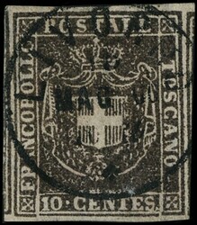 1851/60 - TUSCANY: lot of 16 used copies of the different issues ...