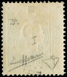 1858 - 3c black, 1st type, mint with original gum. Signed E.Diena, ...