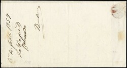 1850 - 5c yellow-orange and 15c vermilion red (machine-made paper) ...