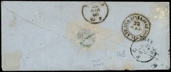 1860 - France, Napoleon 3rd 20c blue (Yvert 14) mailed by a French ...