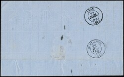 1859 - Unfranked cover from 'MILAN 19/7' to St. Etienne, taxed '8' on ...