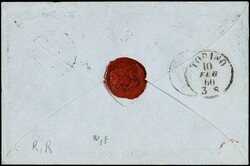 1860 - France, Napoleon 3rd 20c blue (Yvert 14 - slightly short at ...