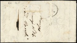 1850 - 5c orange-ochre, ST3, and 30c greyish-brown, 1st type, from ...
