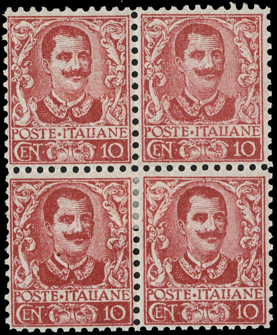 1904 - Floreal, 10c carmine, Milan forgery, lithographed printing, ...