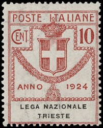 1924 - Enti Parastatali, Lega Nazionale Trieste, la serie completa di ...