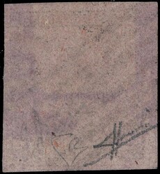 1853 - Newspaper tax stamps, 9c violet-grey 'B.G.' large type, sheet ...