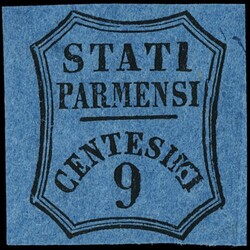 1853/57 - Newspaper tax stamps 6c rose and 9c blue, mint.Cert. Sorani ...