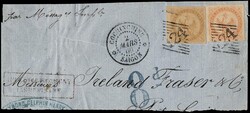 1859/65 - CONCHINCHINE: Aquilette 10c and 40c, both with excellent ...