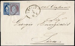 1866/68 - Large Hermes Heads, set of three covers with different ...