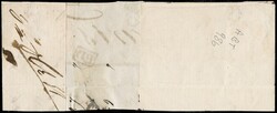 1853 - 1 scudo carmine-rose, very well margined, cancelled with ...