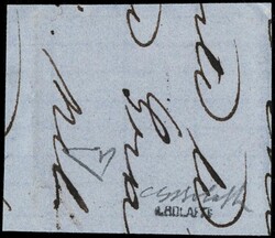 1868 – 10c deep vermilion-orange, tied with lozenge mute cancel on ...