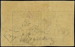 1859 - 2b yellow-orange, pair (7×8 mm), superb. Signatures Raybaudi, ...