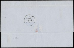 1855 - Sardinia 20c deep cobalt, on cover from 'MILANO 2 FEB 60' to ...