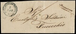 1859 - Unfranked cover dated 5 November 1859, sent from Bologna to ...