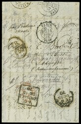 ENGLISH VERSION:BALLON MONTE - 33: LA VILLE D'ORLEANS1870 - lettera ...