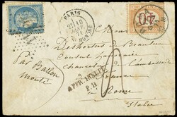 ENGLISH VERSION:BALLON MONTE - 55: LE KEPLER per Roma, tassato1871 - ...