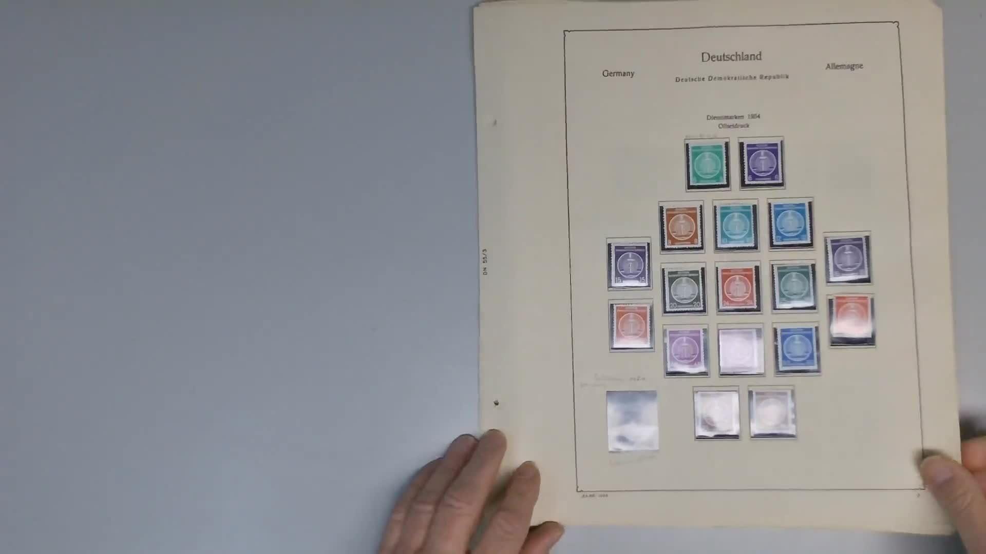 DIENSTMARKEN: Stöberlot aus alten Albumseiten, leider alles auf den ...