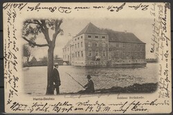 3x 1M. Sphinx 1888, als Mehrfachfrankatur auf einer Anichtspostkarte ...