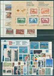 Sammlung postfrischer Ausgaben auf 7 vollen Steckkarten, völlig ...