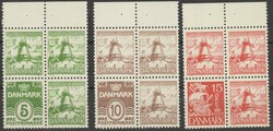 Dybbol Blocks 1937, 3 Heftchenblätter sauber postfrisch (200 ...