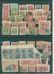 Lot klassischer Ausgaben auf Briefstücken, insgesamt 11 ...