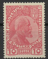 10H. Fürst Johann II. 1912, sauber postfrisch, signiert Georg ...