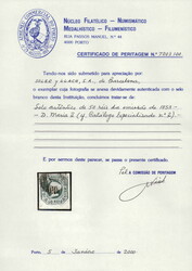 50R. Königin Maria II. 1853, vollrandiges Prachtstück, sauber ...