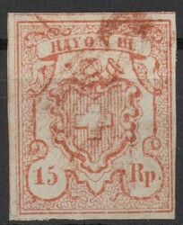 15Rp. Rayon III 1852, farbfrisch, vollrandig, sauber gestempelt in ...