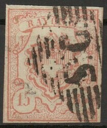 15Rp. Rayon III 1852, voll- bis breitrandig, farbfrisch, ...