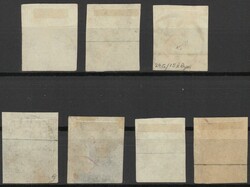 5Rp.-1Fr. sitzende Helvetia 1854, Satz überkpl. sauber gestempelt, ...