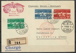 Abrüstungskonferenz 1932, Satz kpl. auf LuPo-Einschreibe-Brief nach ...