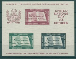 Tag der Vereinten Nationen 1955, Blockausgabe sauber postfrisch (130 ...