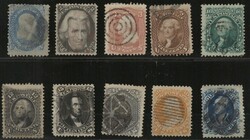 Präsidenten 1861, Satz kpl. sauber gestempelt, meist gut gezähnt ...