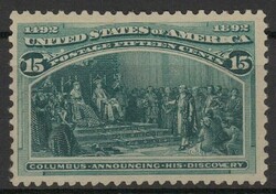 15C. Kolumbus 1893, sauber ungebraucht mit NeugummiAutomatically ...