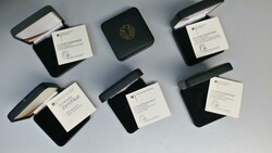   MÜNZSCHATULLEN:  6 Originalmünzschatullen (leer) der 100 &euro; ...