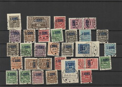 Posten auf 2 Steckkarten, dabei 15 versch. deutsche Stempel und 29 ...