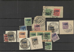 Posten auf 2 Steckkarten, dabei 15 versch. deutsche Stempel und 29 ...