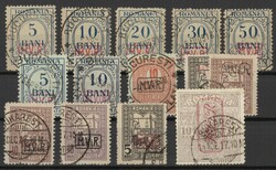 Portomarken Nr. 1-8 und Kriegssteuer-Portomarken Nr. 1-7 kpl. sauber ...