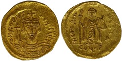 Constantinopel (Byzantium) [z.j. (602-610)]. AU. Solidus. Focas. Vz.: ...
