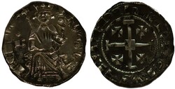 Kruisvaarders. Koninkrijk Cyprus. Pierre I [1359-1369]. AR. Groot. Vz ...